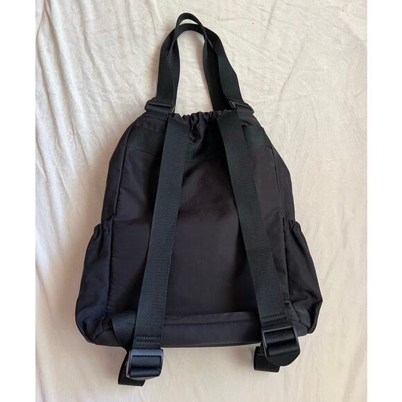 Beis Black NET Sport Tote Backpack Drawstring Top - Picture 2 of 3